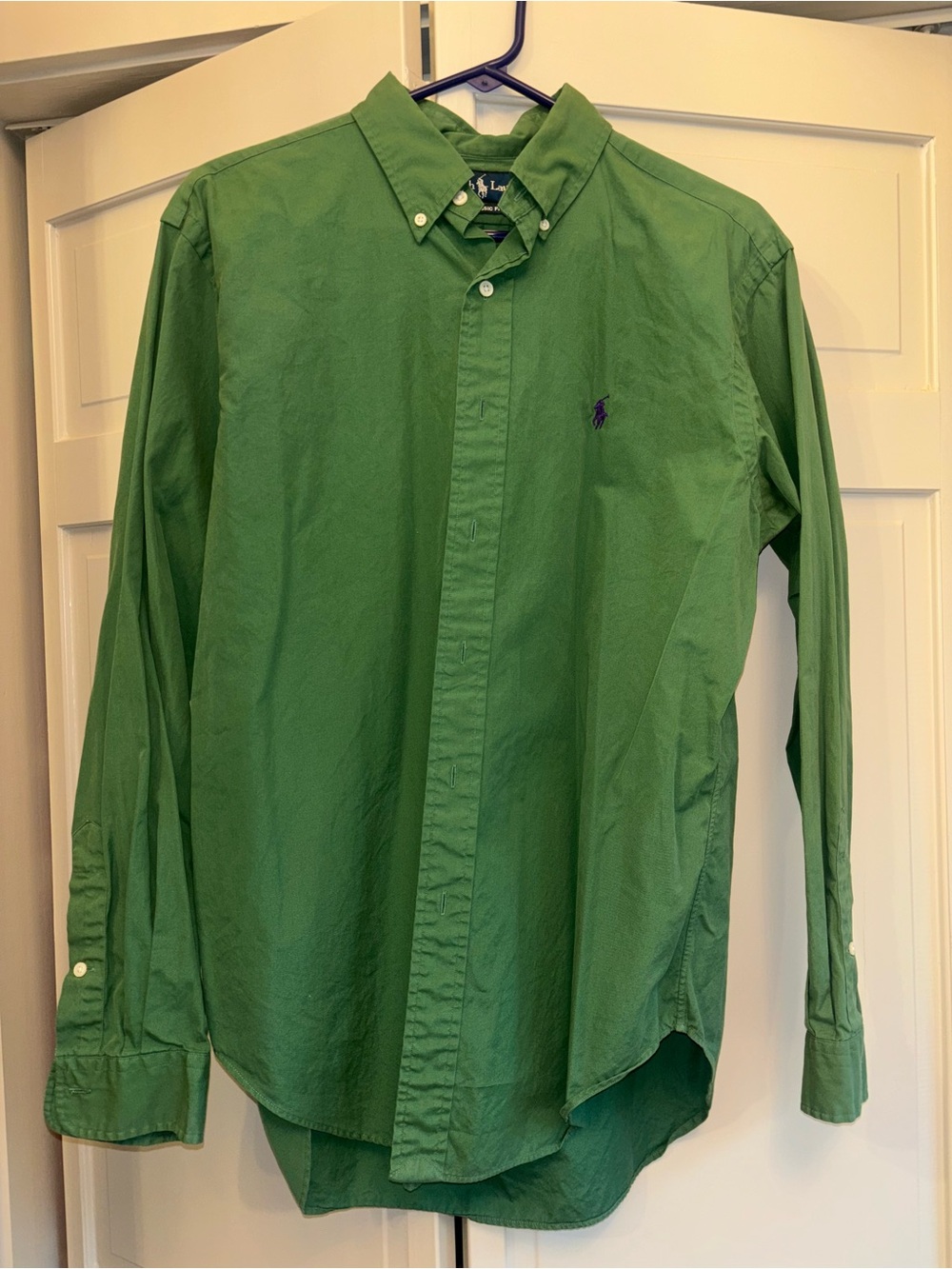 Solid Green Classic Fit Polo Ralph Lauren shirt